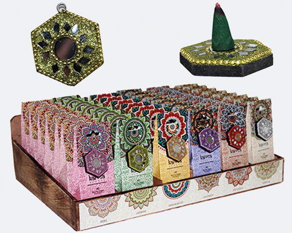 Incense Cones, 40pcs. 6 fragrances sort