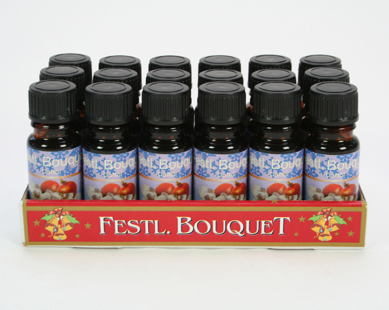 Duftöl 10ml Festl. Bouquet in Glasfl. 18er Tray