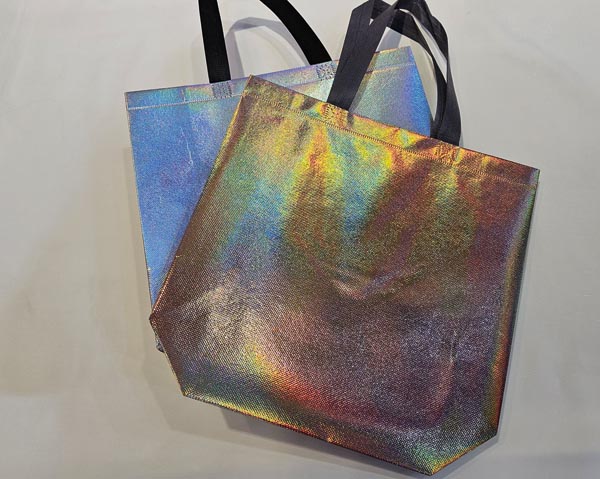 Gold oder Silber-Shoppingtasche 40x30x10cm