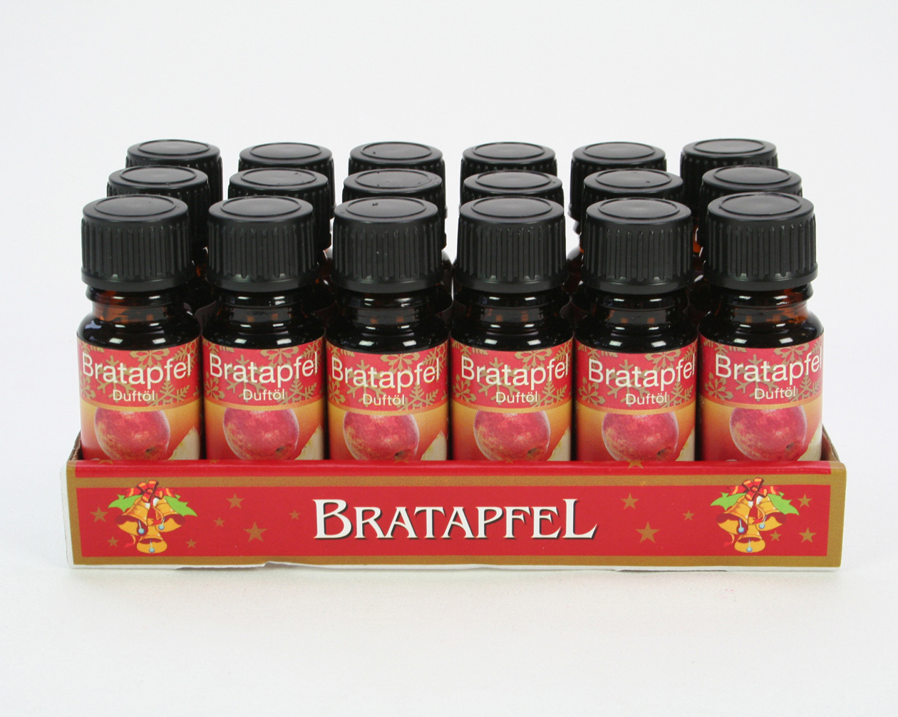 Duftöl 10ml Bratapfel in Glasfl. im 18er Tray