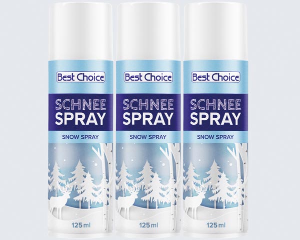 Deko Schneespray 80ml weiß, im Display