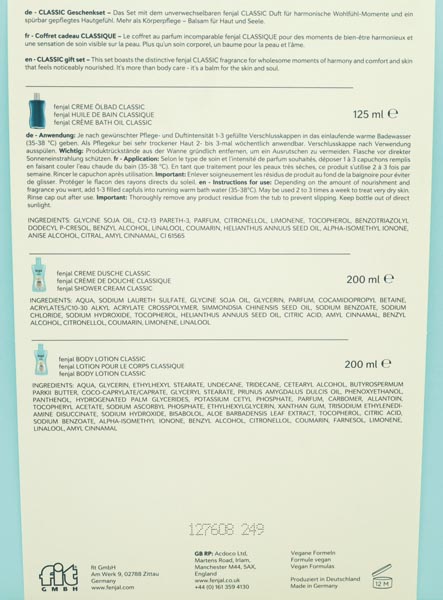 Fenjal GP Classic Set Ölbad 125ml + Dusch 200ml +