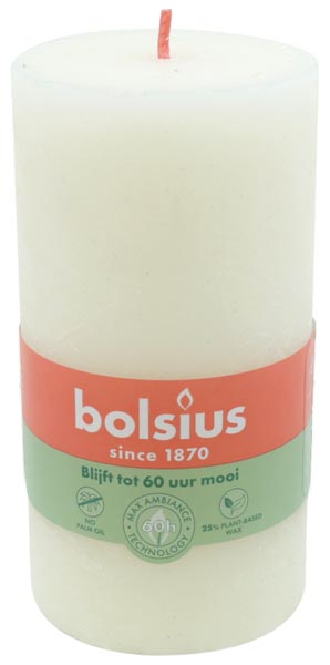 RUSTIK Cheroot Candle 130x68 ivory