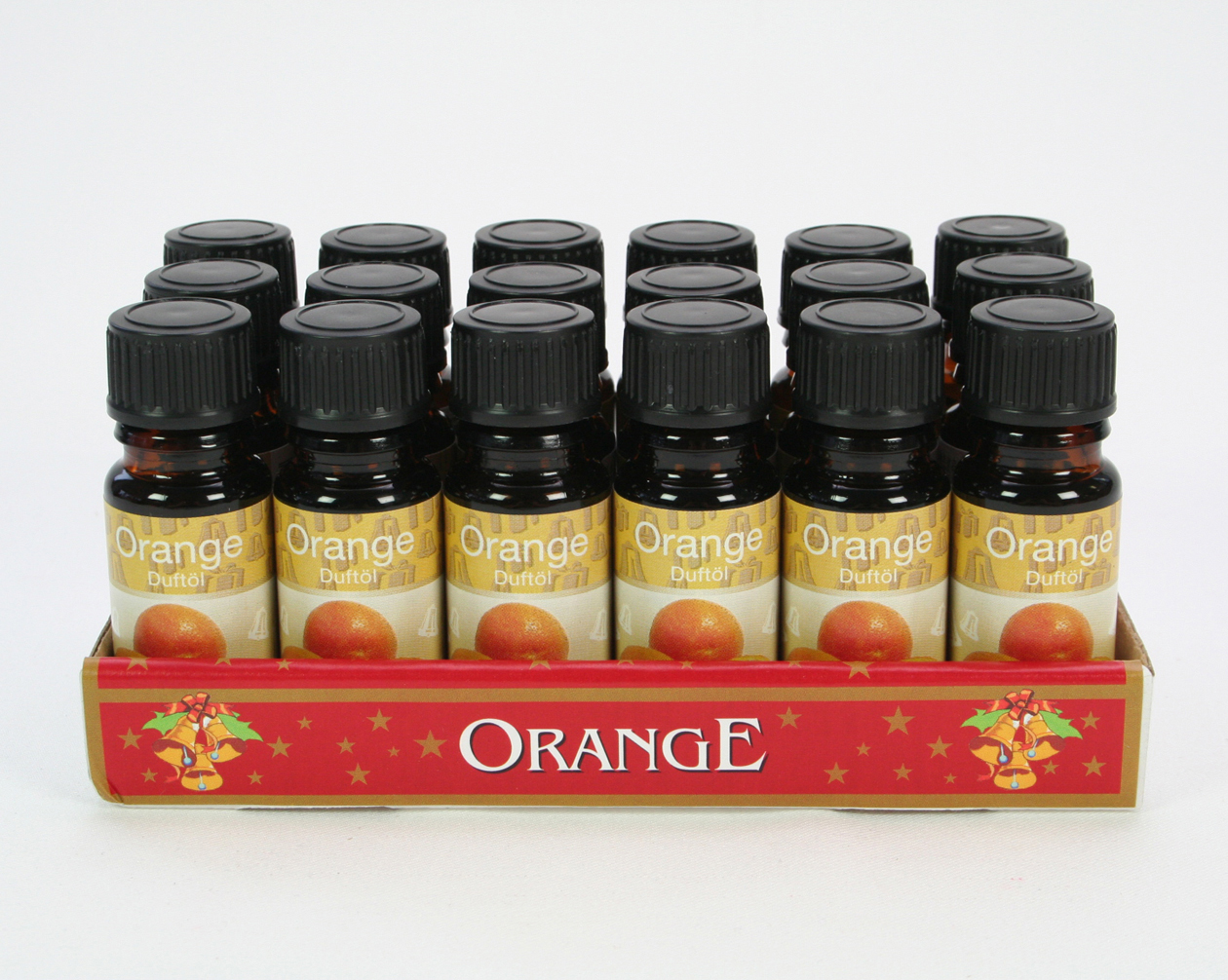 Duftöl 10ml Orange in Glasflasche im 18er Tray