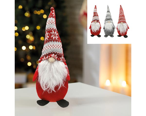 Super gnome 3 assorted. 33cm, dimensions approx. 33x13x