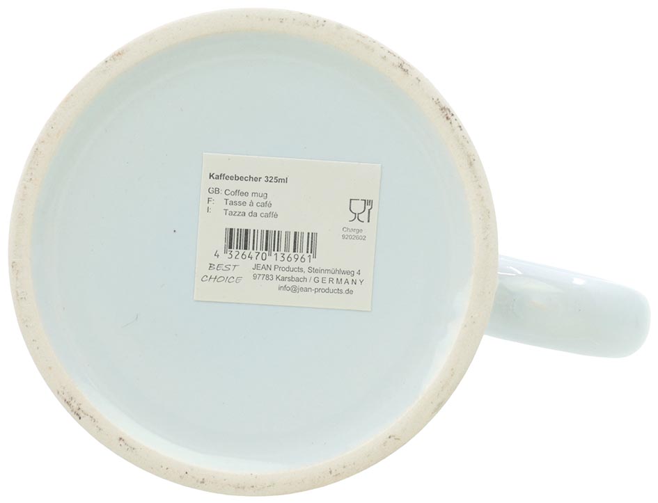 Coffee mug with moose 9.5x8cm 325ml, made of the finest