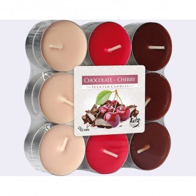 Tealights Chocolate - Cherry 18-pack