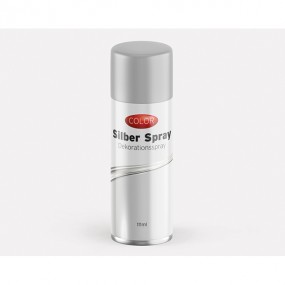Decorative silver spray 85 g / 111 ml 24 pieces