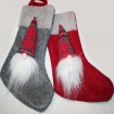 Secret Santa boots XL 30cm, 2 assorted, lovingly hand-sewn,