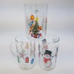 Punch, tea and mulled wine cups made of glass 200ml, with 3