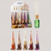 Room fragrance glass bottle XMAS, 6/s, 100ml, evaporator,