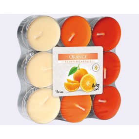 Bougies à réchaud parfumées orange 18 pack, 3