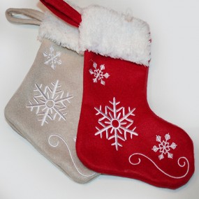 Gift boots XL made of felt 27x11cm, with fine embroidery, 2