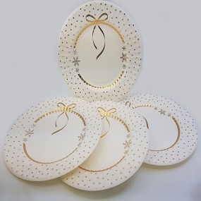 Elegant charger plate 27cm XL, as a set of 4! Beautifully