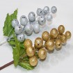 Noble grape vine 20x10cm in gold and silver assorted with