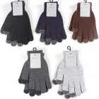 Winter men's gloves 6 assorted with touch