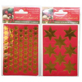 Star stickers sheet of 2, large/small stars