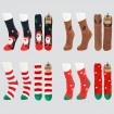 Xmas cuddly socks, 4 different designs assorted, hook and