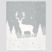 Napkins 20pcs, 3-ply 33x33cm, elk in winter landscape,