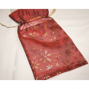 Organza gift bag XL 33x16,5cm red