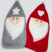 Hot water bottle with Santa Claus cover and 1 liter hot