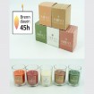 Scented candle in glass 8x7cm, 5 scents assorted, vanilla,