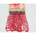 Tree chain red 8mm big balls 275cm in a bag