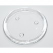 Candleplate for pillar candle 10,5cm clear glass