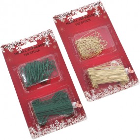 Metal hanger for tree ornaments 150 pack!
