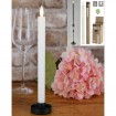 LED stick candle, approx. 25 cm, real wax, for 2xAAA