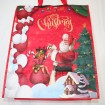 Christmas shopper XXL 45x45x20cm, with great Santa motif,