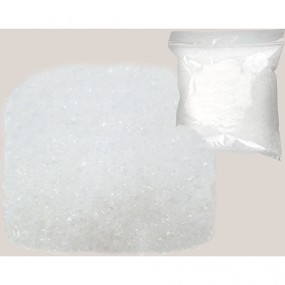 Decorative snow 80g white in transparent bag