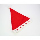 Felt Santa hat 30x1x40cm, red decoration stars
