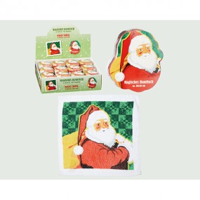 Magisches Handtuch Santa, 30x30cm, 100% BW
